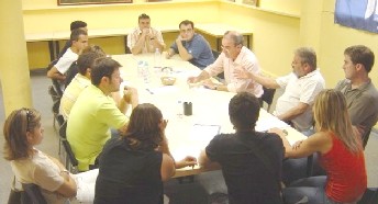 Imatge de la reunió dimarts a Vilanova.