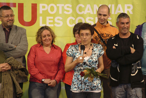 Alba García es va presentar a les primàries de la formació ecosocialista per optar a ser la candidata a l'alcaldia de Vilanova. fdg/ maría