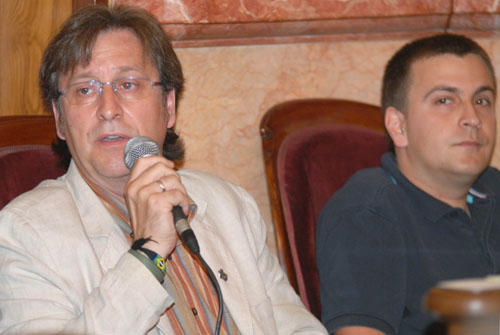 Tomàs Àlvaro i Eduard Pinilla al ple municipal