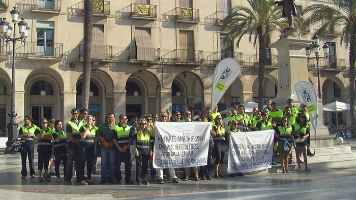 VD. Els treballadors de les societats municipals accentuen les protestes