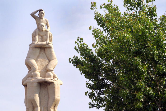 Imatge del monument als Castellers del Vendrell
