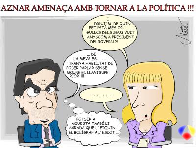 Aznar amenaça amb tornar a la política