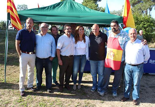 PP. Alicia Sánchez-Camacho amb els representants comarcals del PP