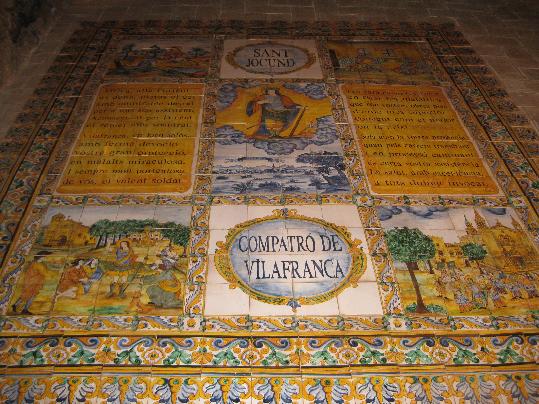 Comissió de Sant Jocund. El retaule mural de sant Jocund ja està enllestit a la basílica de Vilafranca