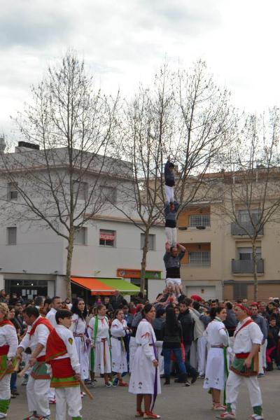 Castellers de Roquetes. Els Castellers de Les Roquetes inicien la temporada per Santa Eulàlia