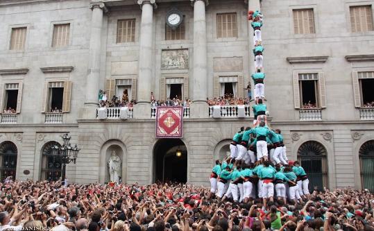 Castellers de Vilafranca. Els Castellers de Vilafranca actuen aquest diumenge a Barcelona, en motiu de les Festes de la Mercè