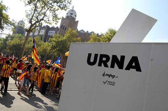 Xavier Prat. Manifestació de l'onze de setembre a Barcelona
