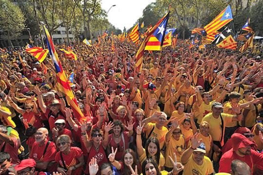 ANC. Manifestació de l'onze de setembre a Barcelona