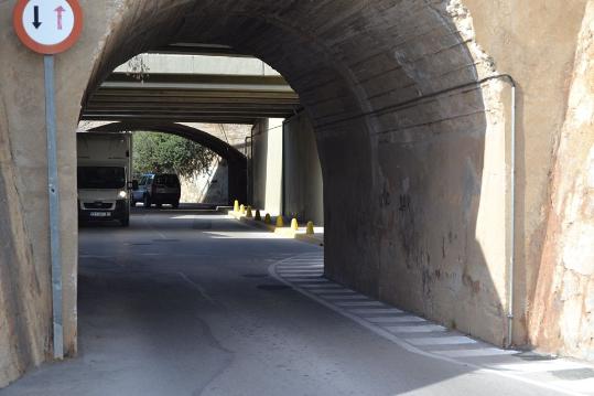 Ajuntament de Sitges. S'inicien les obres del túnel de Vallbona a Les Botigues de Sitges