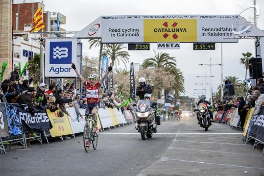 Lucia Galán. Stef Clement guanya l'etapa de la Volta El Vendrell-Vilanova 