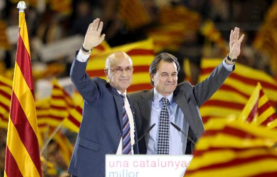 Duran i Lleida y Artur Mas. Eix