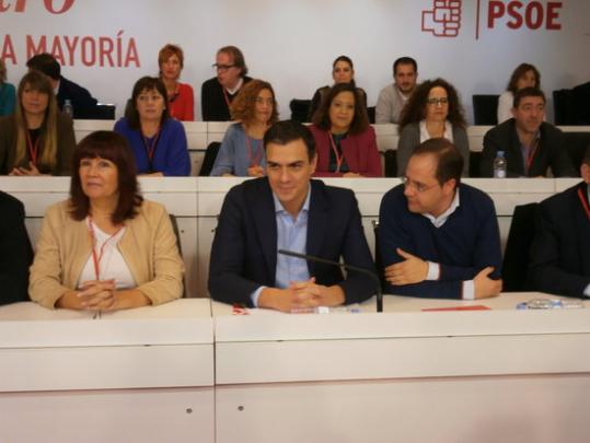 El secretari general del PSOE, Pedro Sánchez, al comitè federal del Partit Socialista. ACN/ Xavier Vallbona