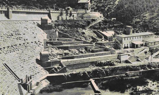 Exposició sobre la construcció del Pantà de Foix, a Castellet i la Gornal. Arxiu Municipal Castellet