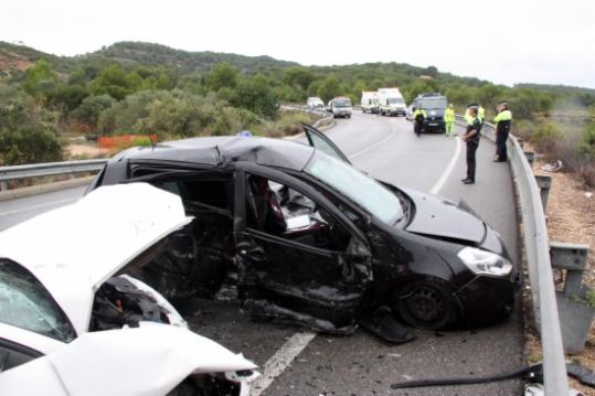 Imatge d'arxiu d'un accident de trànsit a Tarragona. ACN