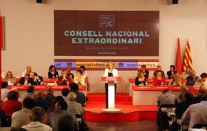 Pla general del consell nacional extraordinari del PSC mentre intervenia Carme Chacón. ACN
