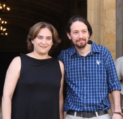 Ada Colau i Pablo Iglesias, en una imatge d'arxiu. ACN