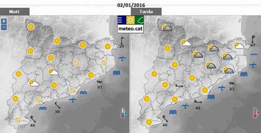 Alerta per fortes ratxes de ponent que poden superar els 90 km/h al centre i sud de Catalunya. EIX