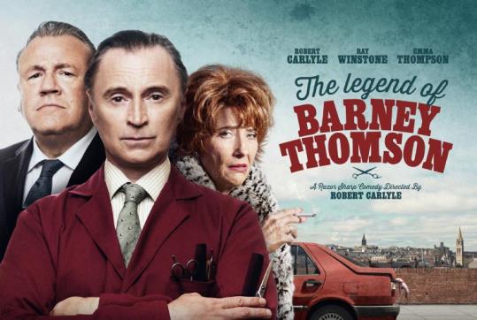 Cartell de la pel·licula 'La leyenda de Barney Thompson'. Eix