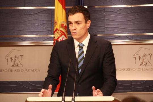 El líder del PSOE, Pedro Sánchez. ACN/Roger Pi de Cabanyes