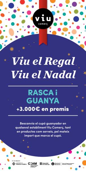 Els comerciants del Viu Comerç repartiran 100.000 butlletes de Rasca i Guanya per la campanya de Nadal. EIX