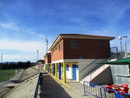 Els vestidors del camp de futbol de Moja ja estan connectats a la xarxa de Gas Natural. Ajuntament d'Olèrdola