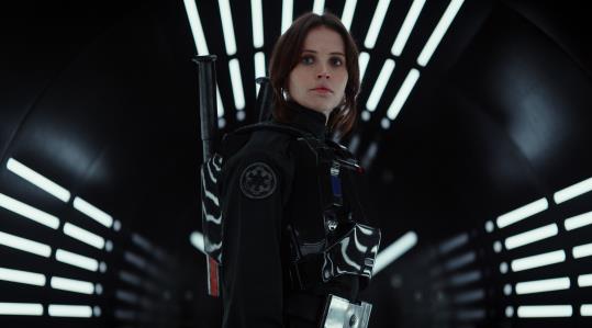 Felicity Jones, co protagonista de 'Rogue One: Una historia de Star Wars', que s'estrena al cinema aquesta setmana. Lucas Film