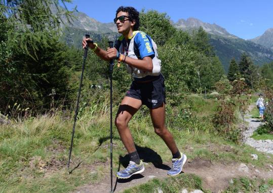 Joui Mouj a la Ultra trail del Mont Blanc a Chamonix. Eix