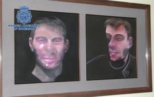 Les obres de Francis Bacon robades estan valorades en més de 25 milions d'euros. Policia Nacional