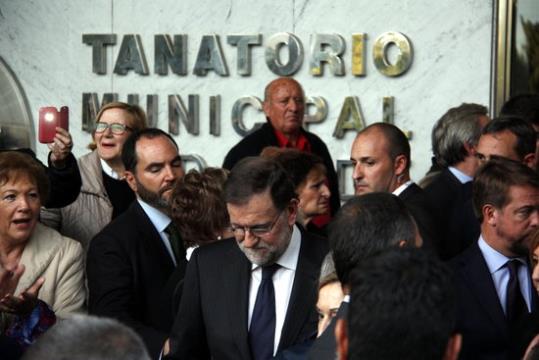 Mariano Rajoy sortint del tanatori municipal de València després del funeral per Rita Barberá. ACN/ José Soler