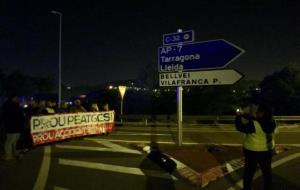 Nova protesta al Baix Penedès contra el peatge de la C-32. Ajuntament de Calafell