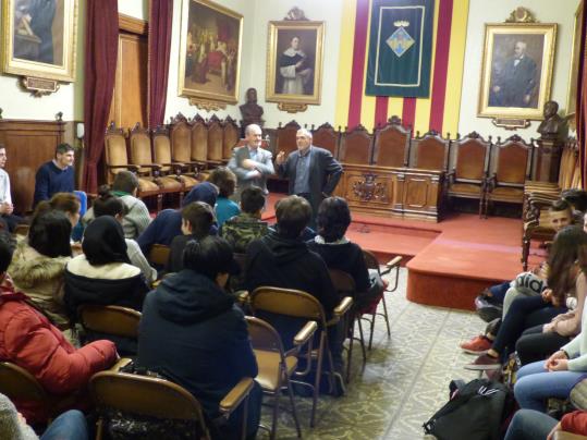 110 alumnes participen al programa ‘Tots som regidors’ aquest curs 2016-2017. Ajuntament de Vilafranca