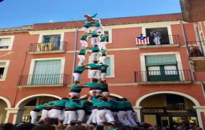Els Castellers de Vilafranca estrenen el 3 de 9 amb folre. Castellers de Vilafranca