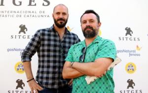 Els directors de 'Matar a Dios', Albert Pintó i Caye Casas, al Festival de cinema de Sitges, l'11 d'octubre del 2017. ACN