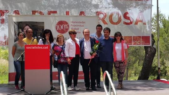 Festa de la Rosa a Sant Pere de Ribes. PSC