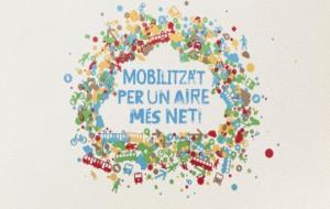Imatge de la campanya 'Mobilitza't per un aire més net!'. Eix
