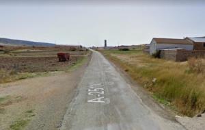 Imatge de la carretera A-2513, a Fontfria. Google Street View