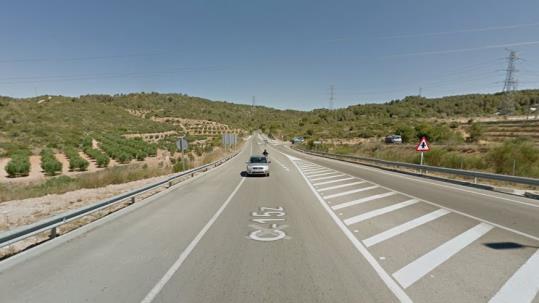 Imatge de la carretera C-15z. Google Street View