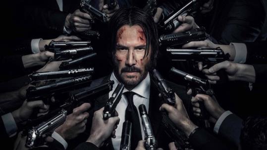 Keanu Reeves al cartell de 'John Wick: Pacto de Sangre'. EIX