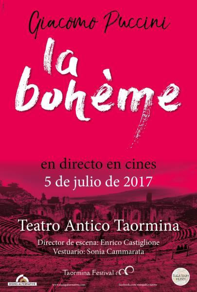 'La Boheme' en directe des del Festival de Taormina al Cinema El Casal de Sitges i Cinema Ribes. EIX