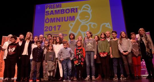 Òmnium lliura el premi Sambori del Penedès-Garraf-Anoia a Vilanova i la Geltrú. Òmnium