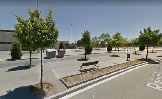 Rambla Sant Jordi, entorn del cap de futbol. Google Street View