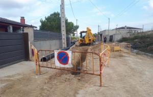 Treballs de millora de la xarxa d’aigua i clavegueram a la urbanització Vora Sitges de Canyelles. Ajuntament de Canyelles