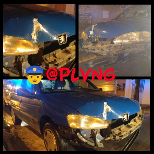 Un conductor ebri de 61 anys s'encasta contra una rotonda i una benzinera a Vilanova i provoca danys a un vehicle estacionat. Policia local de Vilanov