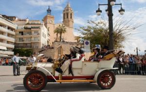 Un dels cotxes d'època que ha participat al Ral·li Internacional de Cotxes d'Època Barcelona-Sitges. Ral·li de Sitges