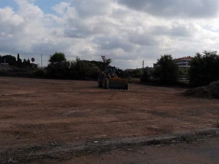 Comencen les obres d'ampliació de l'aparcament dissuasiu de la ronda Ibèrica, a Vilanova. Ajuntament de Vilanova
