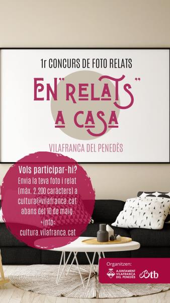 Ja hi ha guanyadors del concurs de foto relats “En [relats] a casa” de Vilafranca. EIX