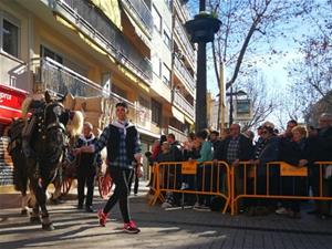 Sant Antoni omple Vilanova de cavalls, carros i carruatges i esperit de tradició. Ajuntament de Vilanova