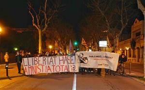 Manifestació de suport al raper Pablo Hasél a Vilanova i la Geltrú. Ivan Jiménez Fuentes 