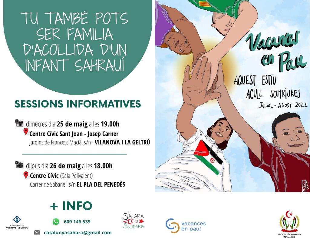 Acció Solidària amb el Sàhara busca famílies a Vilanova per acollir infants sahrauís aquest estiu. EIX