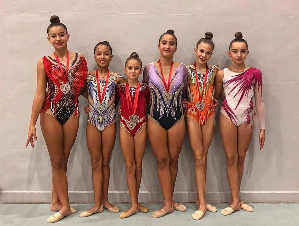 Les gimnastes individuals del CR Vilafranca. Eix